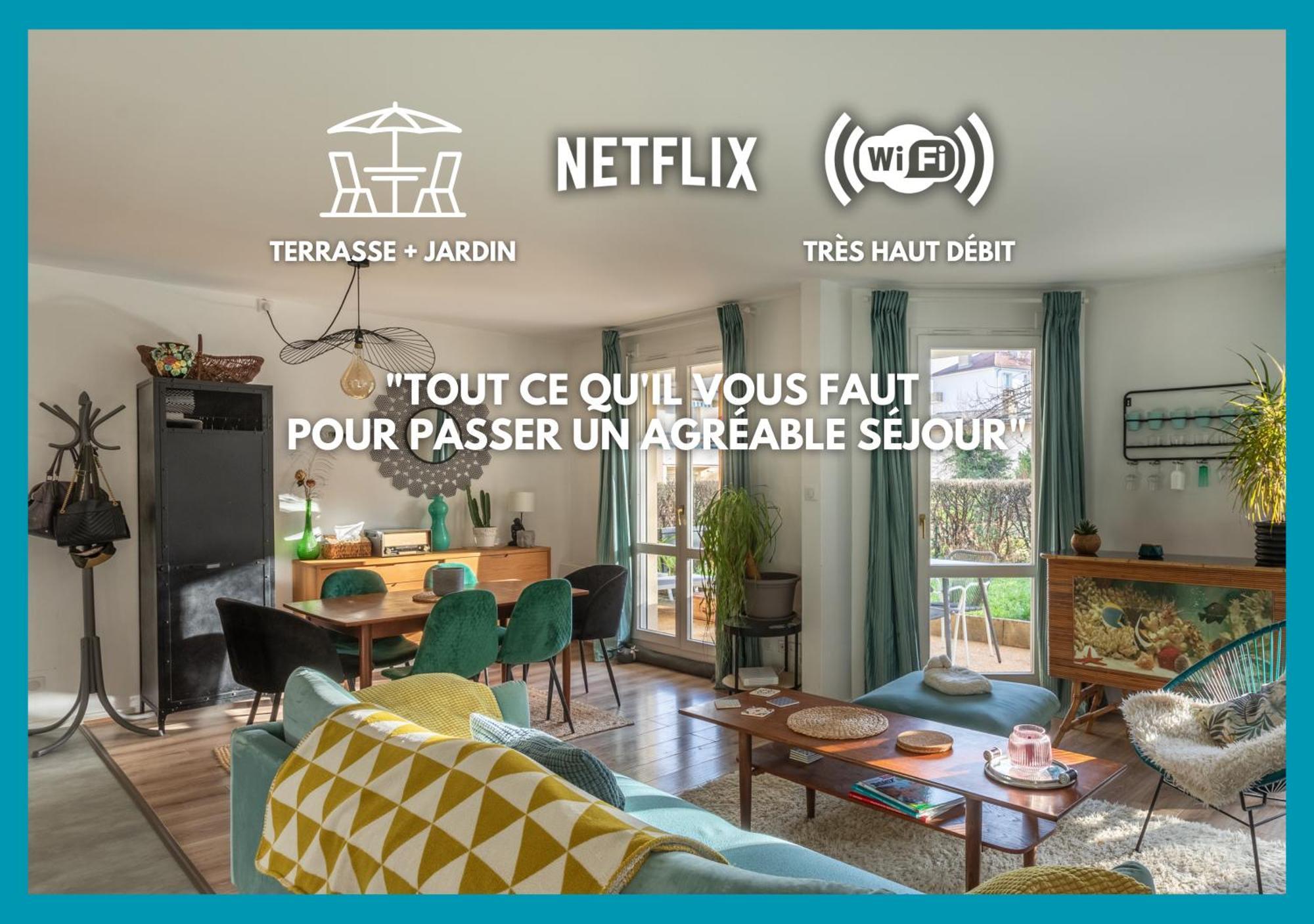 T3 Calme - Ideal Famille & Pros - Parking - Jardin - Wifi - Netflix Besançon Exterior foto